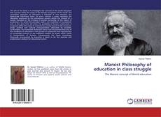 Buchcover von Marxist Philosophy of education in class struggle