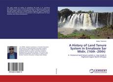 Buchcover von A History of Land Tenure System in Ennabssie Sar Midir, (16th -20th)