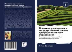 Portada del libro de Практика управления в государственной школе профессионального образования