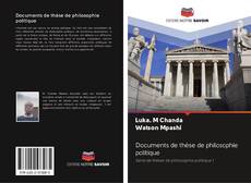 Documents de thèse de philosophie politique kitap kapağı