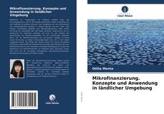 Buchcover von Mikrofinanzierung. Konzepte und Anwendung in ländlicher Umgebung