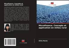 Microfinance. Concepts et application en milieu rural kitap kapağı