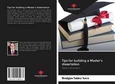 Tips for building a Master's dissertation kitap kapağı
