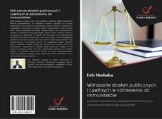 Portada del libro de Wdrażanie działań publicznych i cywilnych w odniesieniu do immunitetów