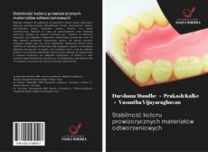 Portada del libro de Stabilność koloru prowizorycznych materiałów odtworzeniowych