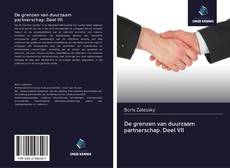 Buchcover von De grenzen van duurzaam partnerschap. Deel VII