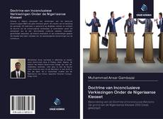 Bookcover of Doctrine van Inconclusieve Verkiezingen Onder de Nigeriaanse Kieswet