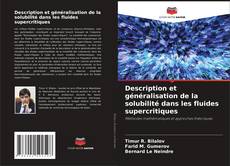 Capa do livro de Description et généralisation de la solubilité dans les fluides supercritiques 