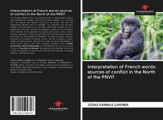 Bookcover of Interpretation of French words: sources of conflict in the North of the PNVi?