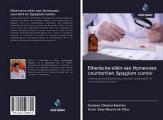 Buchcover von Etherische oliën van Hymenaea courbaril en Syzygium cumini