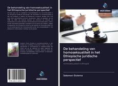 Bookcover of De behandeling van homoseksualiteit in het Ethiopische juridische perspectief