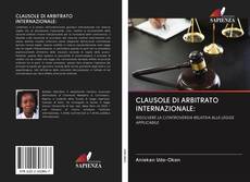 CLAUSOLE DI ARBITRATO INTERNAZIONALE: kitap kapağı