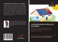 Portada del libro de WYMIAROWANIE INSTALACJI SOLARNEJ