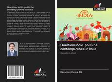 Portada del libro de Questioni socio-politiche contemporanee in India
