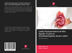 Bookcover of Lesão Perioperatória de Rim Aguda: O que os Anestesiologistas devem saber