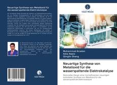 Обложка Neuartige Synthese von Metalloxid für die wasserspaltende Elektrokatalyse