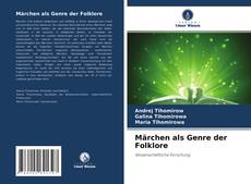 Bookcover of Märchen als Genre der Folklore