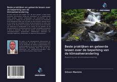 Beste praktijken en geleerde lessen over de beperking van de klimaatverandering kitap kapağı