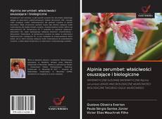 Capa do livro de Alpinia zerumbet: właściwości osuszające i biologiczne 