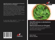Bookcover of Identificazione e valutazione di Ocimum Kilimandscharicum (Foglie)