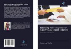 Bookcover of Bestrijding van corruptie door middel van openbaar onderwijs