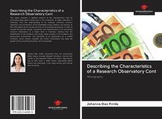 Bookcover of Describing the Characteristics of a Research Observatory Cont