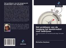 Copertina di Het probleem van de toegang tot bankkrediet voor bedrijven