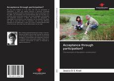 Capa do livro de Acceptance through participation? 