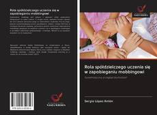 Portada del libro de Rola spółdzielczego uczenia się w zapobieganiu mobbingowi