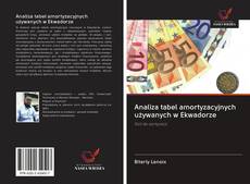 Portada del libro de Analiza tabel amortyzacyjnych używanych w Ekwadorze