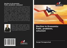 Portada del libro de Declino in Economia: Fatti, problemi, soluzioni