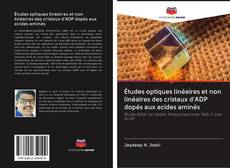 Buchcover von Études optiques linéaires et non linéaires des cristaux d'ADP dopés aux acides aminés