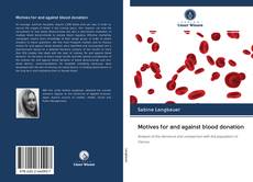 Portada del libro de Motives for and against blood donation