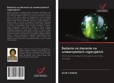 Portada del libro de Badania na zlecenie na uniwersytetach nigeryjskich