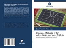 Die Algeo-Methode in der universitären Lehre der Analysis kitap kapağı