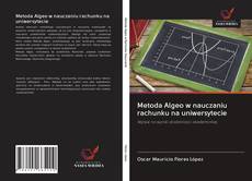 Buchcover von Metoda Algeo w nauczaniu rachunku na uniwersytecie
