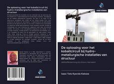 Bookcover of De oplossing voor het kobaltcircuit bij hydro-metallurgische installaties van structuur