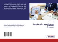 Copertina di How to write an article and publish it
