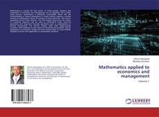 Buchcover von Mathematics applied to economics and management