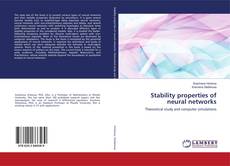 Copertina di Stability properties of neural networks