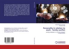 Buchcover von Personality in relation to work - family conflict