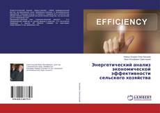 Buchcover von Энергетический анализ экономической эффективности сельского хозяйства