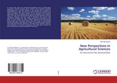 Buchcover von New Perspectives in Agricultural Sciences