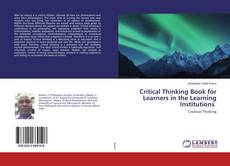 Copertina di Critical Thinking Book for Learners in the Learning Institutions
