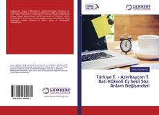 Buchcover von Türkiye T. - Azerbaycan T. Batı Kökenli Eş Sesli Söz. Anlam Değişmeleri