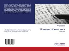 Copertina di Glossary of different terms