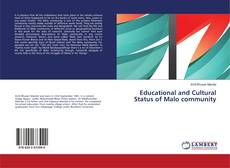 Buchcover von Educational and Cultural Status of Malo community