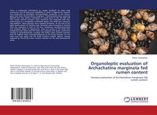 Buchcover von Organoleptic evaluation of Archachatina marginata fed rumen content