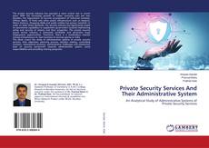 Buchcover von Private Security Services And Their Administrative System