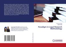 Buchcover von Paradigm in Legal Research Methodology